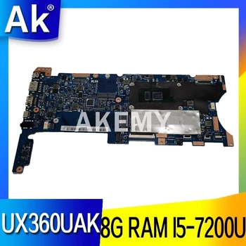 

Akemy UX360UAK Motherboard For ASUS UX360UAK UX360UA UX360U 90NB0C00-R00050 Laotop Mainboard with I5-7200 CPU 8G RAM
