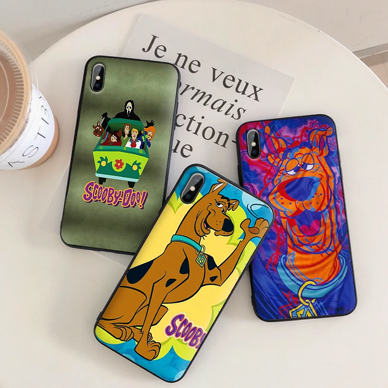 

scooby doo Mobile Phone Cases for iPhone X XS MAX XR 6 s 7 8 Plus Case Fashion Soft Silicone Fitted Back Cover