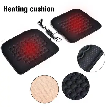 

12V Car Heating Cushion Timing Thermostat Heated Seat Covers Universal Car Electric Heating Pad For Winter
