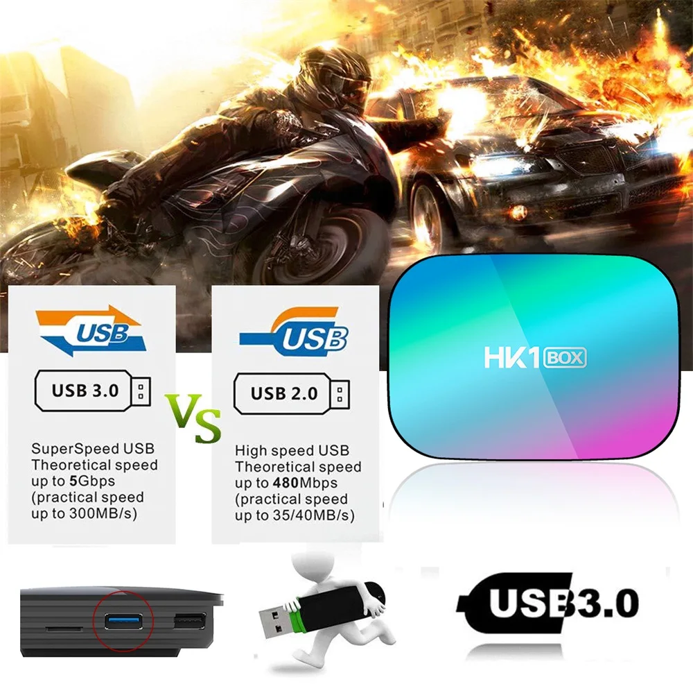 HK1 коробка Android 9 0 быстрая ТВ Amlogic S905X3 2 4G/5G двойной Wifi AC BT4.0 LAN 1000M 8K VS H96 HK1BOX Mini Max медиа
