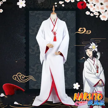 

YOYOCOS Naruto Cos Hyuga Hinata Japanese Wedding Kimono Dress Halloween Cosplay Kimono Woman Cosplay Costume Halloween Wholesale
