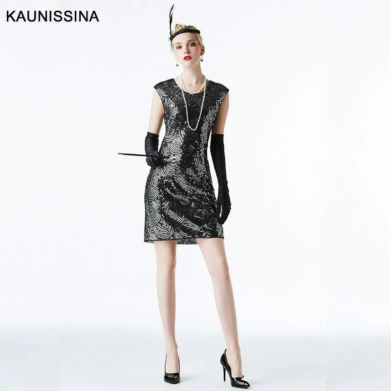 KAUNISSINA женское короткое коктейльное платье с блестками, сексуальное мини-платье для выпускного вечера, без рукавов, Клубные платья для косплея, платья для выпускного вечера