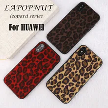 LAPOPNUT Case for HUAWEI P30 Pro Mate 20 Lite P20 Nova 4e Fashion Leopard Fluffy Plush Slim Fit Soft TPU Bumper Protective Cover