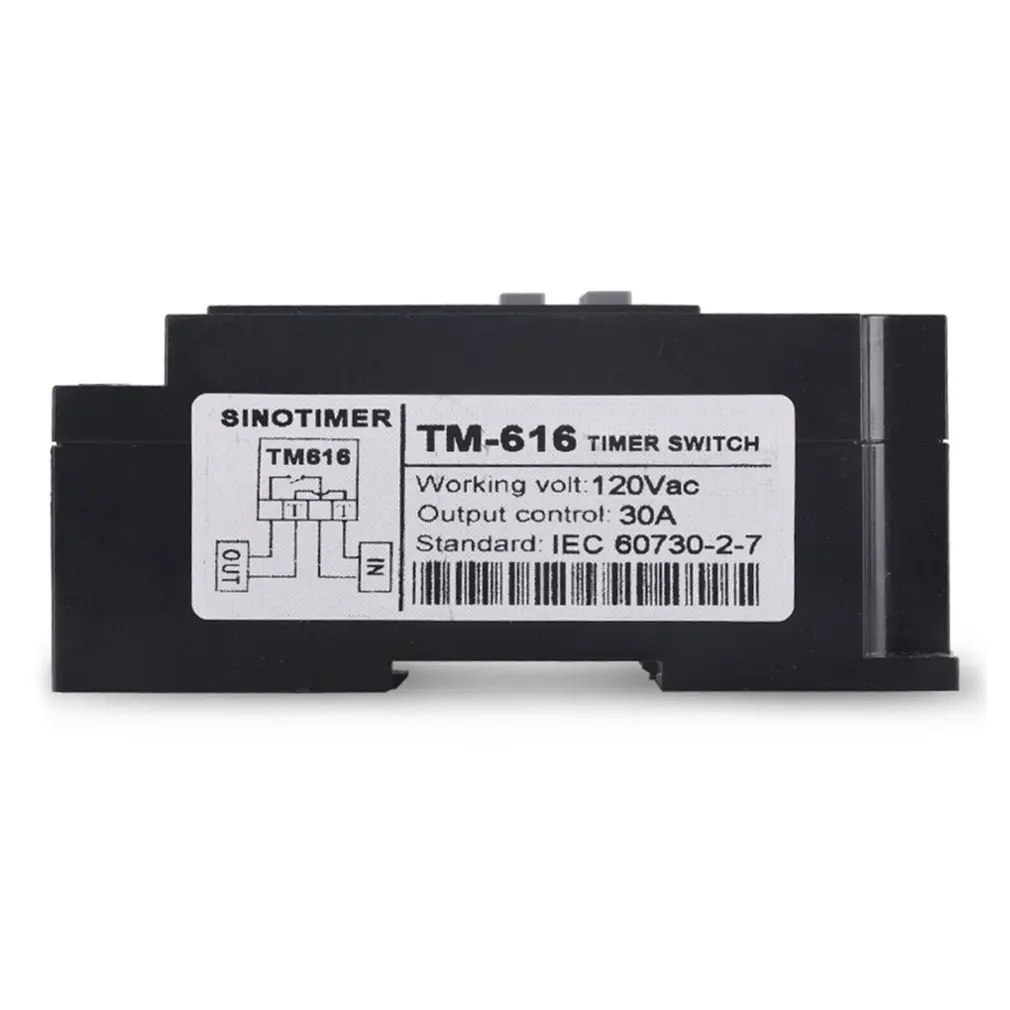 SINOTIMER TM616B-2 30A 220 в электронный Еженедельный программируемый цифровой таймер реле времени таймер управления на din-рейку крепление
