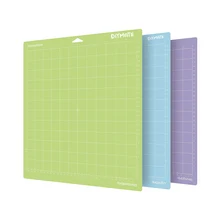 Tapis de découpe de plaque de Base de Machine à graver de couleurs mélangées, tapis de découpe avec adhésif en PVC, bloc de découpe de grille en vinyle, 3 pièces