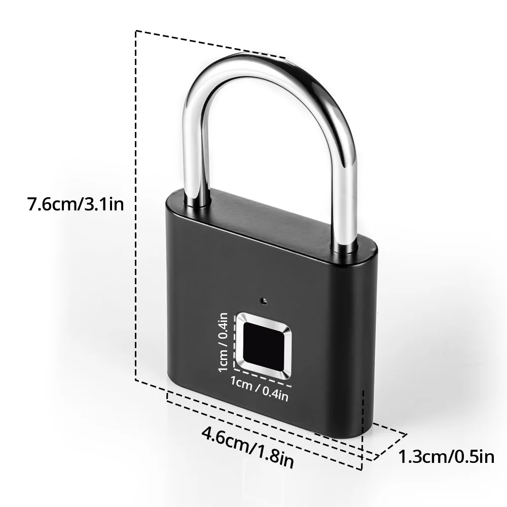 Золотой безопасности без ключа USB Перезаряжаемый биометрический дверной замок Умный Замок быстрая разблокировка цинковый сплав