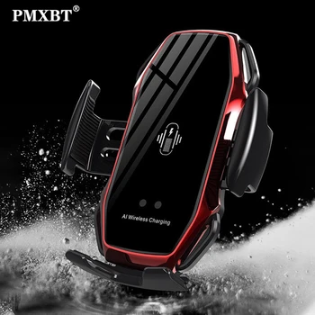 

10W Qi Wireless Car Charger Automatic Clamping Mount For iPhone 11 XR Wireless Inductive Charging For Samsung S20 Holder In Car