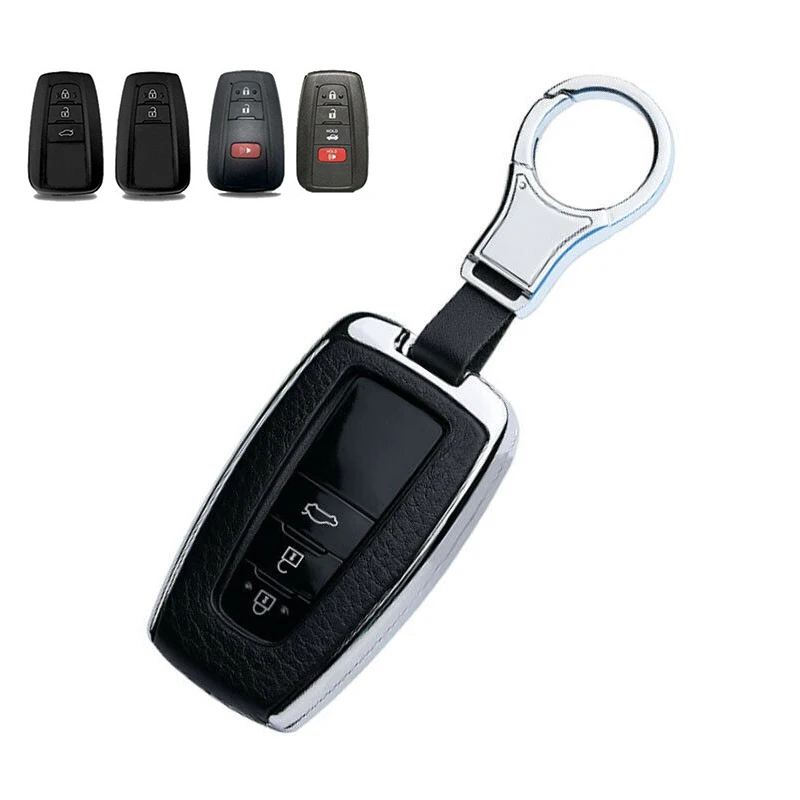 Кожзам металлический брелок для ключей цепь чехол для Toyota Camry RAV4 высокое качество