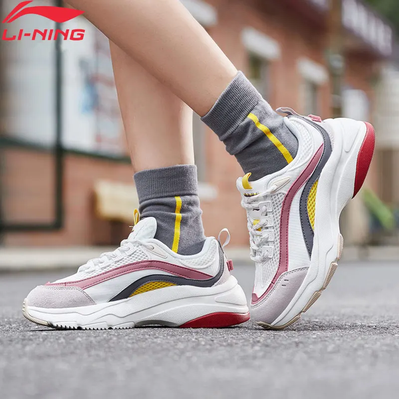  Li Ning женская обувь Авроры, уокеры, стиль жизни, ретро подкладка, li ning, спортивная обувь, удобные кроссовки AGCP108 YXB307 