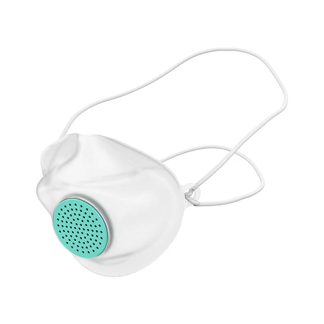 Anti Dust flu Washable Earloop Masks  TPE Protective Silicone Mask Face Mouth Protect with Filter Element No Disposable