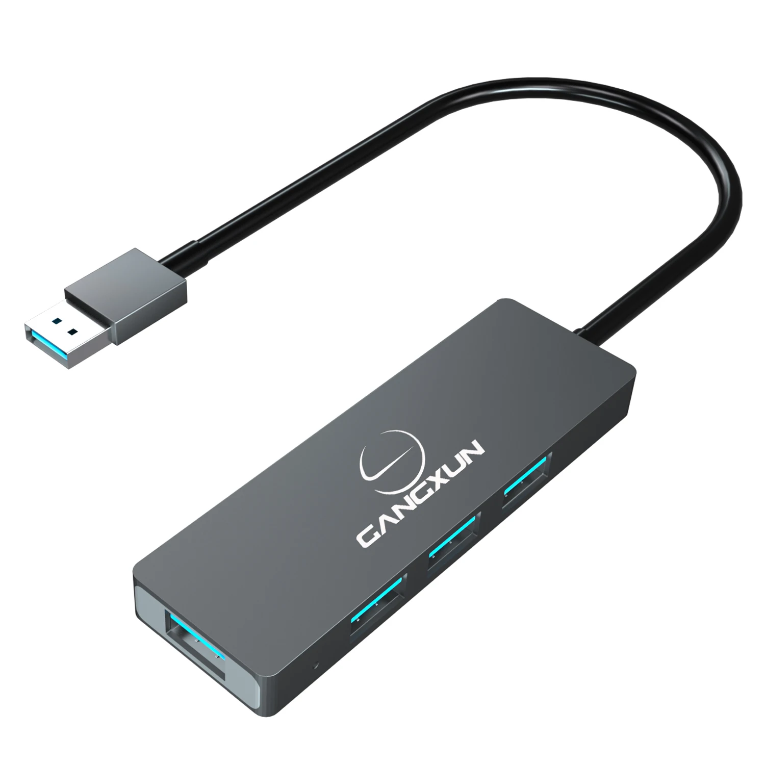 USB 3,0 концентратор ультра тонкий 4-Порты и разъёмы USB концентратор в Алюминий совместим с Mac Pro/Mini, microsoft Surface Pro, Dell XPS 15 Xbox ONE