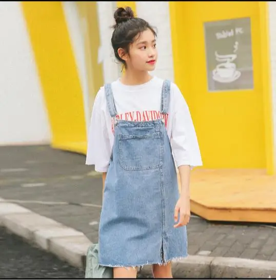 2020 джинсовый сарафан женский элегантный дизайн летние короткие платья без