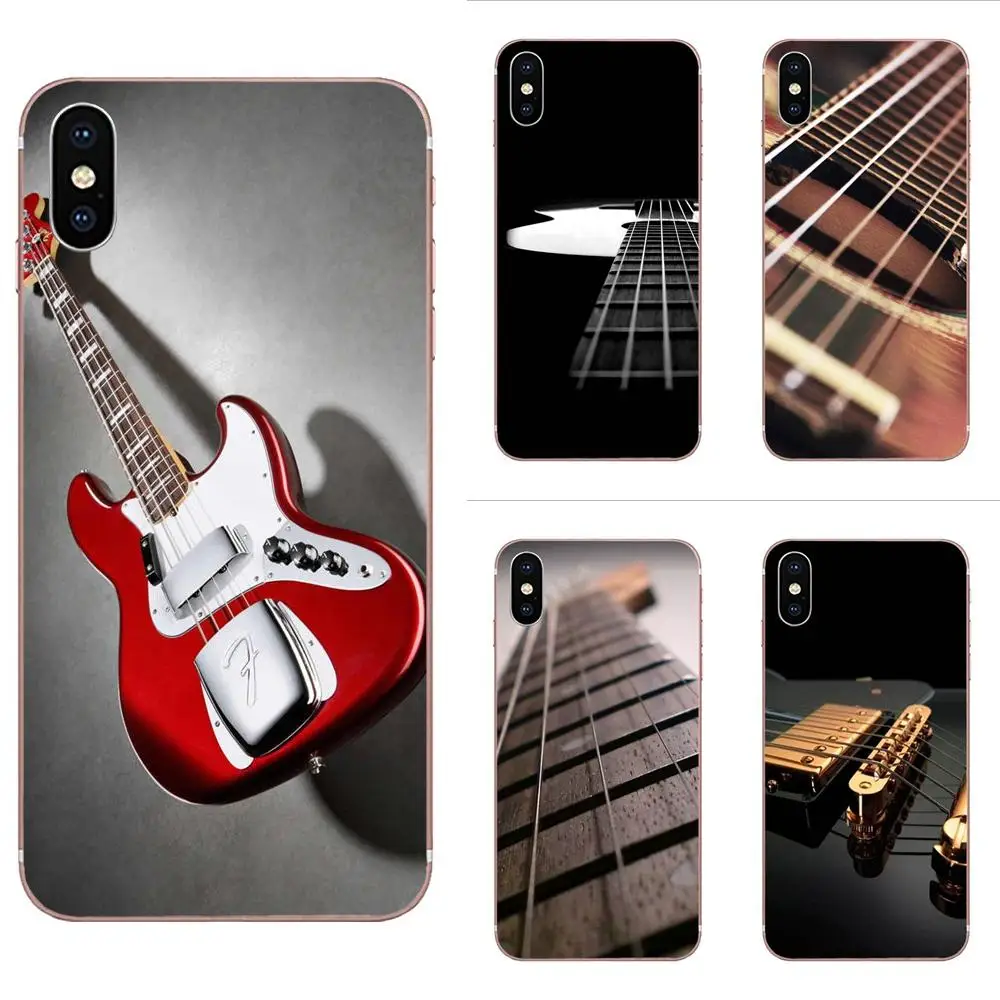 Bass Guitar Strings Music Guitares TPU Mobile For Huawei Nova 2 V20 Y3II Y5 Y5II Y6 Y6II Y7 Y9 G8 G9 GR3 GR5 GX8 Prime 2018 2019 | Мобильные