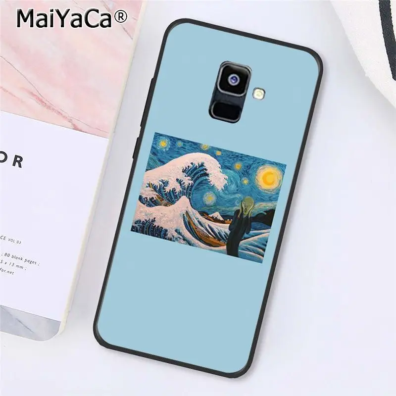 A3 MaiYaCa отличная художественная Эстетическая краска Ван Гог Мона Лиза для samsung Galaxy A7 A8 A6 Plus A9 A50 A70 A20 A30 A40 - Цвет: A3