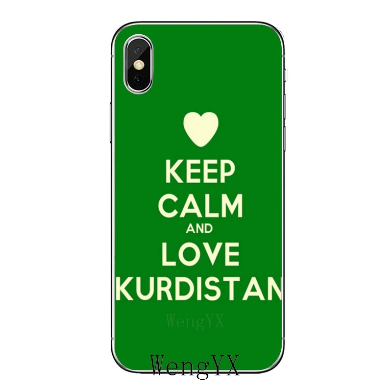 Love Kurdistan флаг для iPhone XR X XS Max 8 7 6s 6 plus SE 5s 5c 5 iPod Touch аксессуары чехол для телефона
