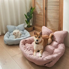 Dog Bed Pet Sofa Kennel Mat Soft Puppy Beds Cat House Warm Pets Couch Cat Supplies Large Autumn Winter Multifunction Mat for Dog