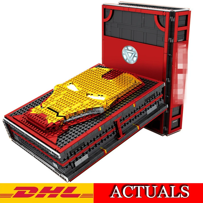 

2019 New DHL Marvel Avenger Iron Man Collections Book Building Model Building Kits toy Blocks Bricks Compatible Toys Gift