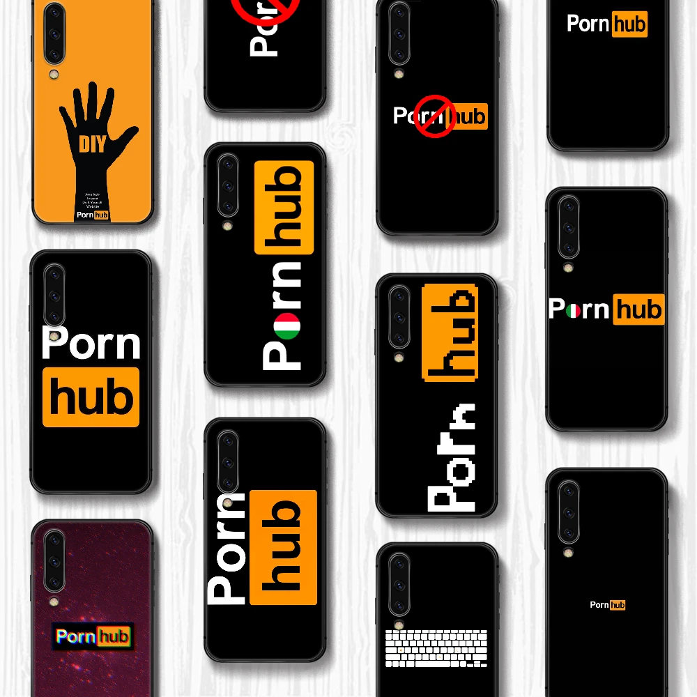 Porn hub Phone Case Cover For Samsung Galaxy A10 A11 A20 E A21 A30 A40 A41  A50 A51 A70 A71 A81 S 4G 5G black Funda Fashion Cover|Phone Case & Covers| -