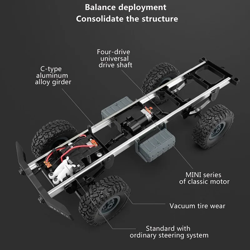 B14 Радиоуправляемый автомобиль 1/16 Rock Crawler внедорожник 4WD 2 4G грузовик забавная