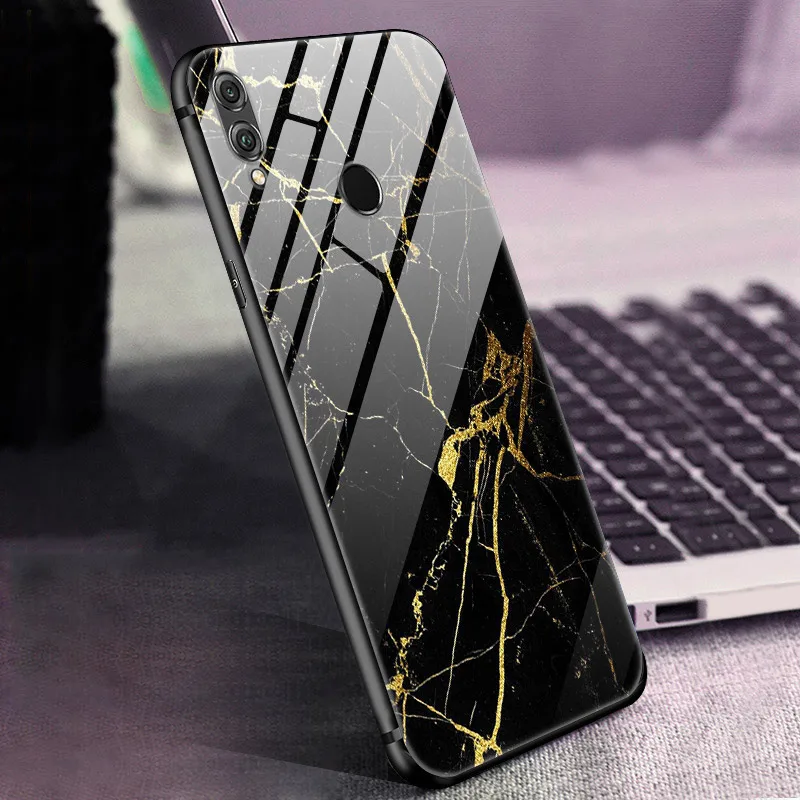 Закаленного стекла Чехол для huawei Honor 8X Max чехол Жесткий ПК цветной чехол для huawei Honor 8X, чехол-бампер Honor8X 8XMax