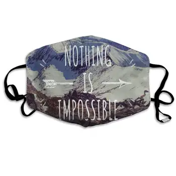 

Face Mask Mountain Landscape Quotes Personalized Cycling Half Face Earloop Nose Mask for Men