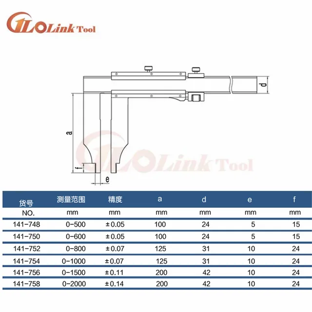 Calibro A Corsoio 0-600 Mm | Acciaio Inox | Precisione 0,05 Mm | Con Astuccio