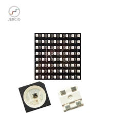 JERCIO сменный ЖК-экран 8*8 DC5V WS2812B sk6812 панель пикселей цифровой гибкий светодиодный индивидуально адресуемый smd5050 2427
