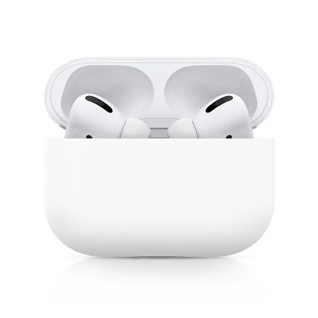 Silicone Case For Airpods Pro Case Wireless Bluetooth For Apple Airpods Pro Case Cover Earphone Case For Air Pods Pro 3 Fundas white