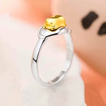 

2016 New Anime Gudetama 925 Silver Ring Accessories US size 7 Cos Gift Limited Free shipping