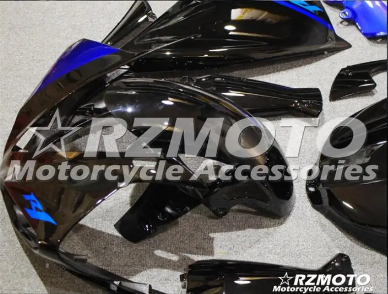 ABS форма мотоцикла Обтекатели подходят для Yamaha YZF-1000-R1 2009 2010 2011 09 10 11 обтекатель кузова набор на заказ синий черный хороший