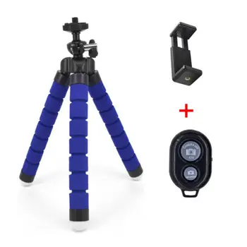 

Sponge Octopus Tripod Mobile Phone Bluetooth Selfie Camera Set Stand Live Stand Stand Tripod for iPhone Samsung Xiaomi Huawei