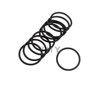 

10 Pcs 35mm x 2.4mm Industrial Flexible Rubber O Ring Seal Washer