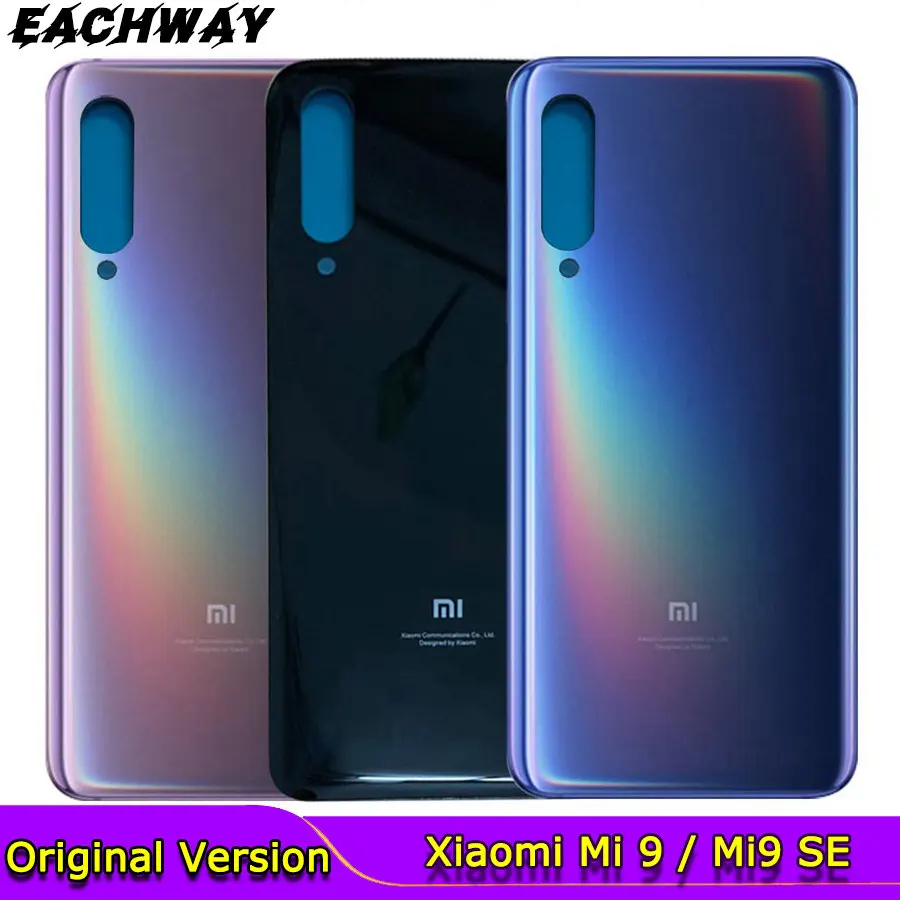 Новинка для Xiaomi mi 9 Задняя крышка батареи задняя дверь корпус стеклянная панель Mi9