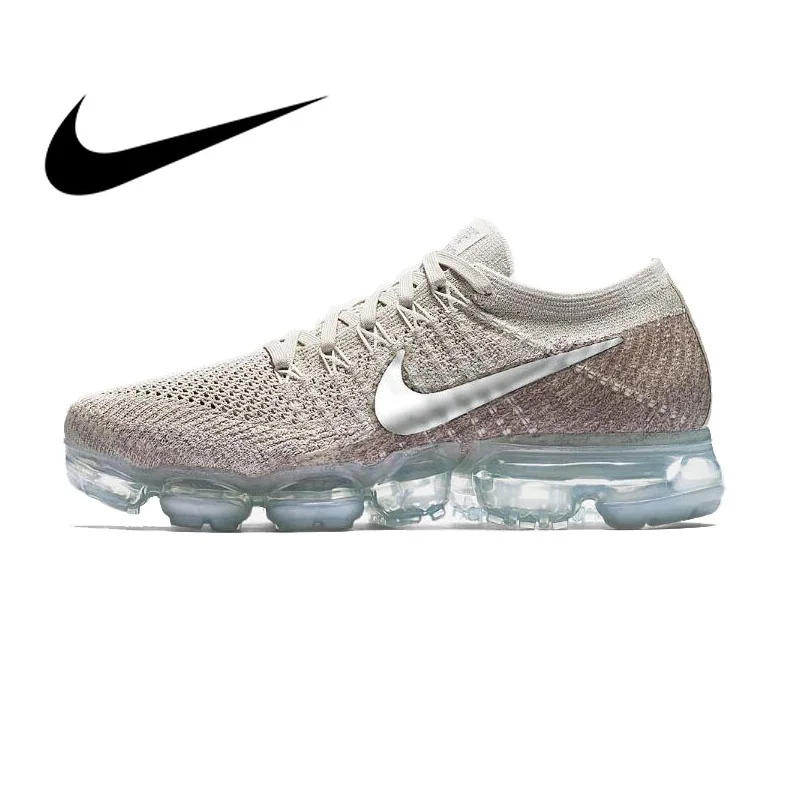 Оригинальные Nike Оригинальные кроссовки Air VaporMax Flyknit женские кроссовки дышащие модные спортивные дизайнерские туфли 2018 новые 849557-202