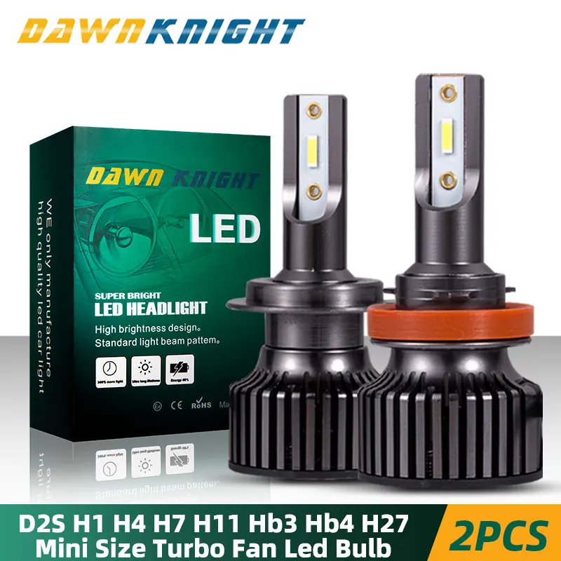 Price 2PCS H4 Car Led Headlight H1 H4 H11 9005 HB3 9006 HB4 H27 D2S D2R H7 Led Bulb CSP 10000LM 6000K Mini Size Car Headlight Bulb Led