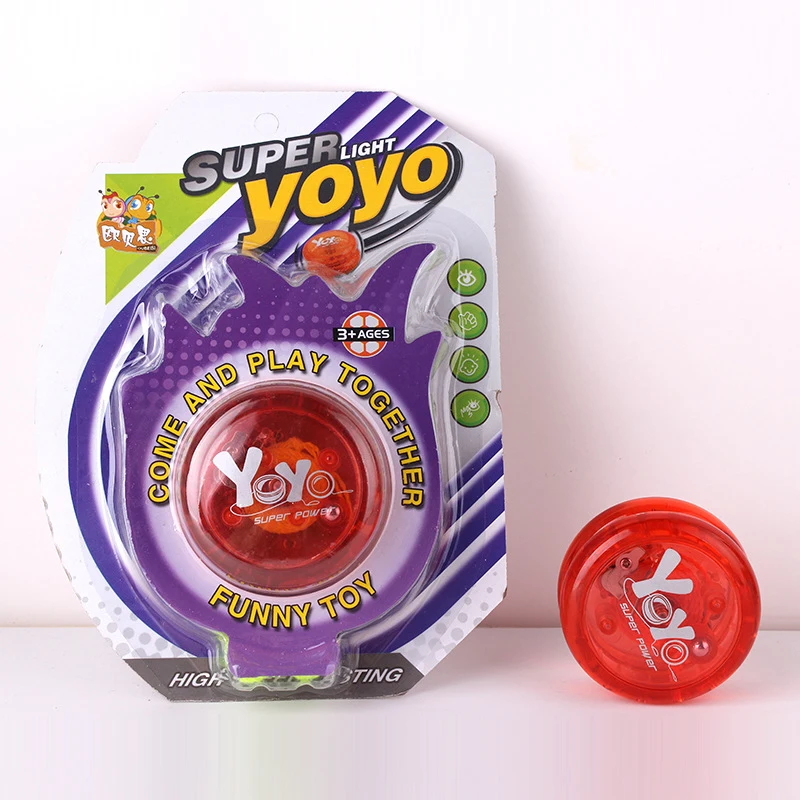 1 шт. подшипник двухсторонняя красочная лампа yoyo мяч детские игрушки для светящееся йо-йо мяч детей с высоким качеством