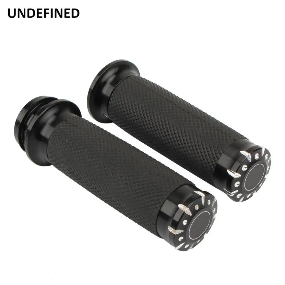 

Motorcycle 1" Handle Grips Electronic Throttle Hand Handlebar Grip CNC For Harley Touring Street Glide Road Glide 08-Up FLS 16