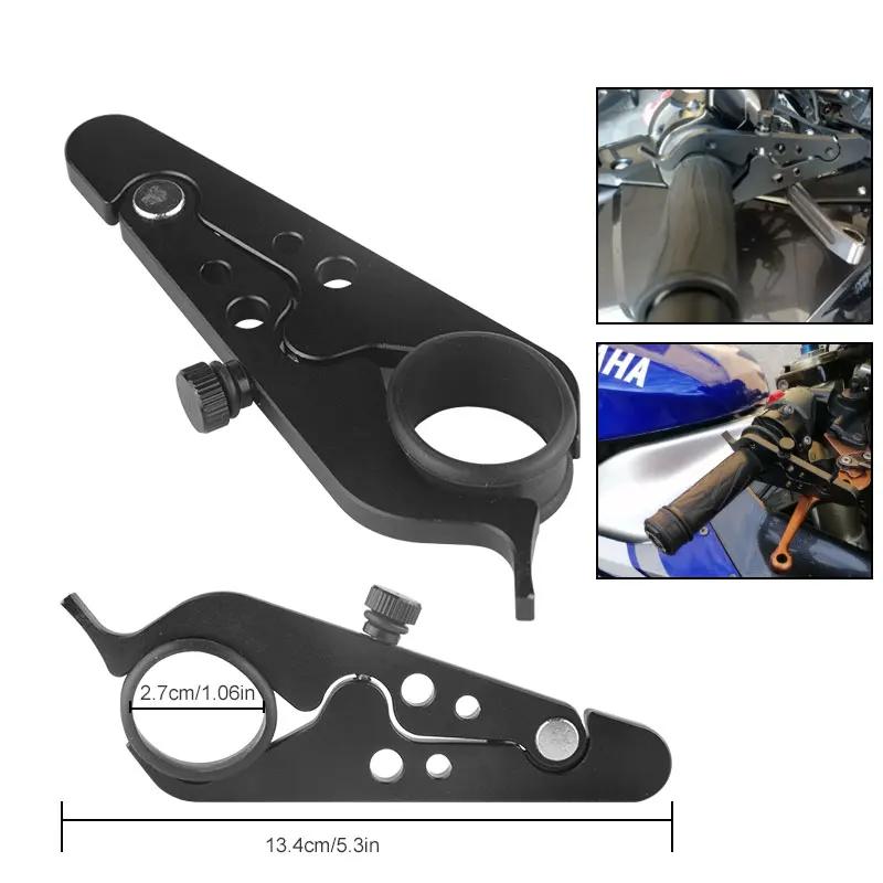 Универсальная мотоциклетная дроссельная заслонка, Круизный контроль, Вспомогательный зажим, алюминиевая черная дроссельная заслонка мотоцикла, ручки, блокировка управления, вспомогательная часть