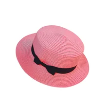 Соломенная Панама женская летняя пляжная шляпа с широкими полями Солнцезащитная шляпа для путешествий на открытом воздухе FOU99