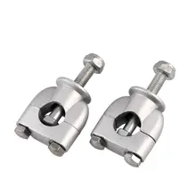 2 шт 22 мм мотоцикл Ручка Бар стояки зажим мотоцикл крепление серебряные части