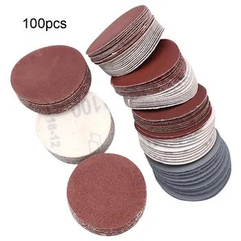 

100pcs Grinding 2inch Mini 80-3000 Grits Polish Pad Sanding Disc Set Abrasive Paper Assorted Hook Loop Sandpaper Polishing