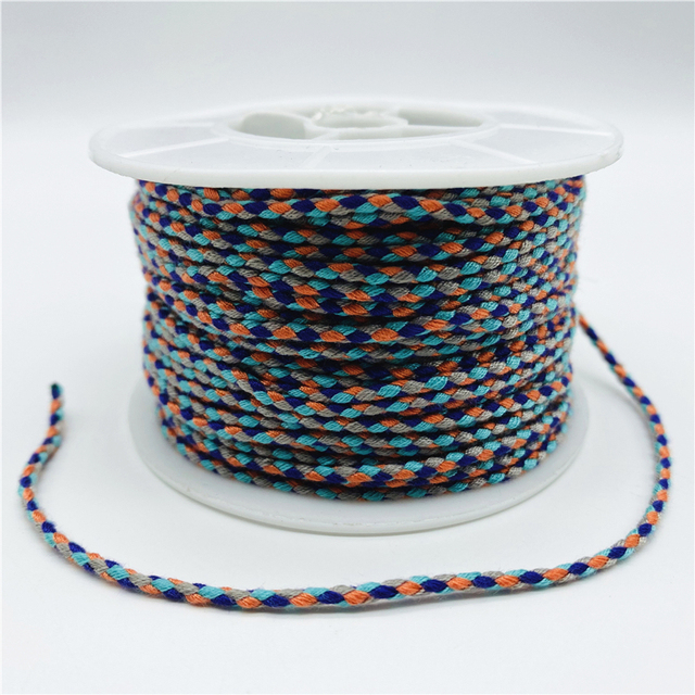 2.5mm Cotton Cord Rope Chinese Knot Macrame Cord Rope For Jewelry Making For Shamballa Bracelet
