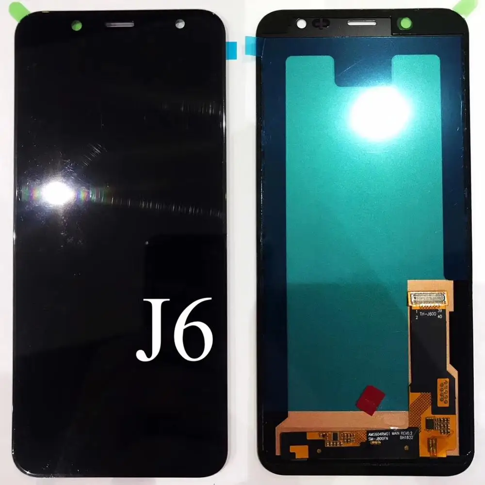 OLED ЖК-экран для samsung Galaxy J6 J600 J600F/DS J600G/DS сенсорный экран дигитайзер ЖК-дисплей настраиваемый для J6 J600 ЖК