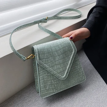 

Bag For Women 2020 Spring New Texture Messenger Bag Popular Stone Pattern Shoulder Bag