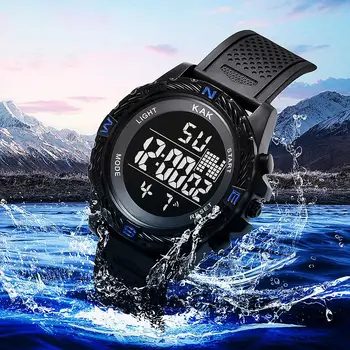 

Sports Waterproof Electronic Digital Pointer Stopwatch Luminous Wrist Watch Christmas gifts