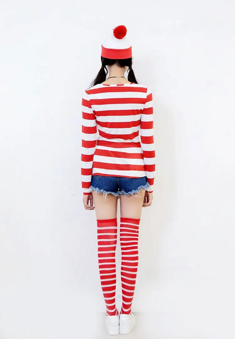 Хэллоуин COS Smart Wally Where's Wally Play вечерние костюмы для мужчин