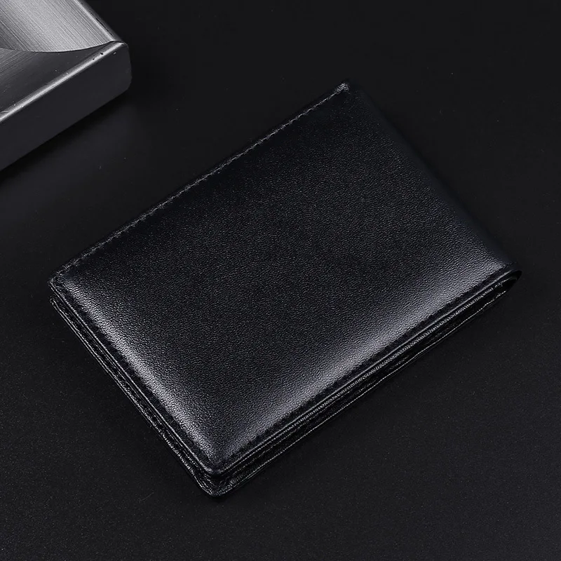 GENODERN RFID Blocking Men Mini Leather Ultra Fashion Dollar Slim Male Purse 5
