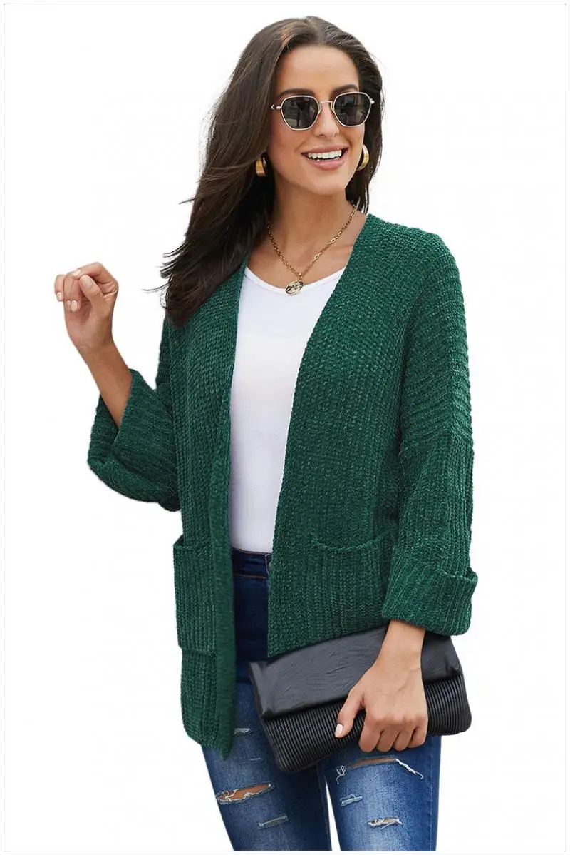 Fashion Women Sweater Coat Knitted Loose Thermal Cardigan Wool Overcoat Cardigan Warm Female Pull Outerwear Casaco kardigan