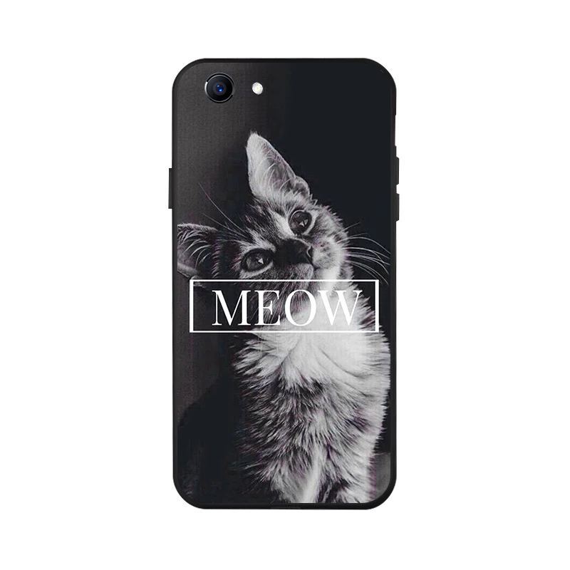 Fashion Black Silicone Case For OPPO Realme 1 Cases Soft TPU Phone Cover For Oppo A79 A71 A59 F3 F11 Coque Bumper Fundass - Цвет: X036