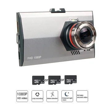 

TOSPRA 3.0" HD IPS Display Screen Car DVR Camera Full HD 1080P Rear Mirror View 170 Degree Wide Angle Driving Recorder Dash Cam